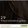 Farba na vlasy Nutricolor Delicato RAPID Tmavý čokoládový gaštan 2.9 140ml - Biokap