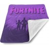 Sablio Detská deka pre bábätko FORTNITE Fialová silueta
