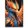 Vymalujsisam.sk Maľovanie podľa čísiel - Farebný fénix Veľkosť: 20x30cm, Rám: Na plastovej doske