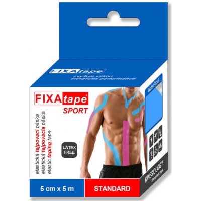 Fixatape Kinesio Standard 5 cm x 5 m, růžová, 1 ks