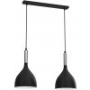Luminex | Luster na lanku NOAK 2xE27/15W/230V čierna/chróm | LU3955