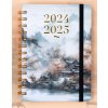 Špirálový 18-mesačný diár Petito – Japonsko 2024/2025, 13 × 18 cm