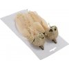 Vtáčik na štipci S/2 13x3x4,4cm zlatý 244760 - Dekorácia