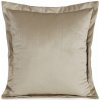 Eurofirany Dekoračná obliečka na vankúš RIA zo zamatu, bežový bežová Polyester 45x45 cm
