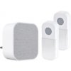 Solight bezdrátový zvonek, 2 tlačítka, do zásuvky, 180m, bílý, learning code 1L74DT