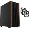 1stCOOL G6 Noble Wood Decor, skrinka ATX, USB3.0, USB-C, 3x ventilátor ML-G6-NOBLE-USBC