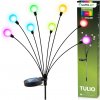 Solárna záhradná lampa LED TULIO poháňaná dekoratívnymi fúkacími guľami RGB LUMILED