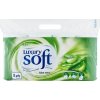 Tesco Soft Luxury Toaletný papier s vôňou aloe vera 3 vrstvy 8 kotúčov