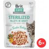 Brit Care Cat Sterilized Fillets in Gravy with Tender Turkey 6 x 85 g