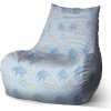 Sablio Sedací vak Bean Bubny a Slony - 100 x 90 x 45 cm