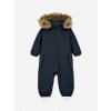 Color Kids detská teplá zimná kombinéza s umelou kožušinou Total Eclipse