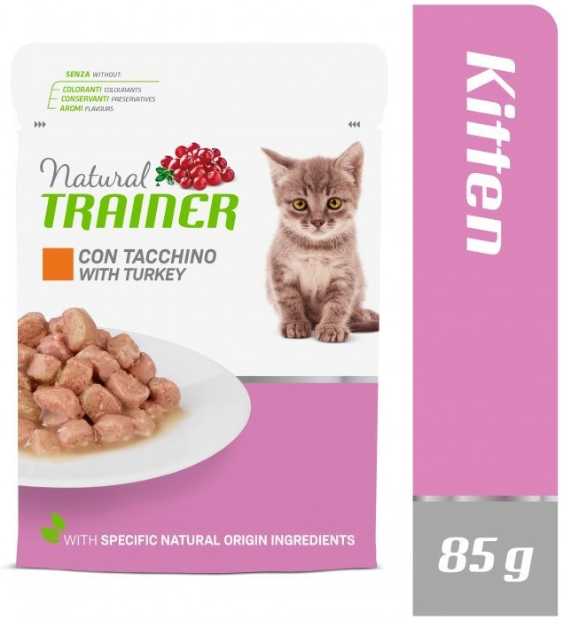 Trainer Natural CAT KITTEN&YOUNG morka 85 g