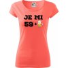 Je mi 60 pivo - Dámske tričko Pure - XS ( Korálová )