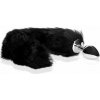 Análny kolík s chvostom Ouch! Fox Tail with Metal Butt Plug čierny, kovový análny kolík s chvostom 6 x 3,1 cm