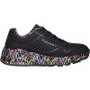 Detská voľnočasová obuv Skechers, UNO LITE - LOVELY LUV čierna,mix 28