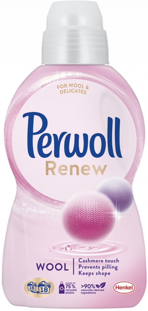 Perwoll Renew Wool & Delicates Prací gél na vlnu, kašmír a hodváb 18 PD 990 ml