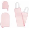 Brushworks Tan Applicator Set aplikačná rukavica na telo 1 ks + aplikačná rukavica na tvár a krk 1 ks + aplikátor na chrbát 1 ks