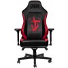 KRESLO NOBLECHAIRS HERO DOOM EDITION, ČIERNE, ČIERNE LEMOVANIE (NBL-HRO-PU-DET)