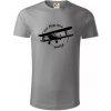 Still Plays With Planes - Tričko z organickej bavlny - XL ( Starostrieborná )