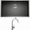 Blanco ZEROX 700-U nerez Dark Steel 526244 + Blanco MIDA chróm 517742