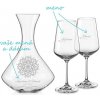 Svadobný set na víno Kvitnúca mandala (1+2)