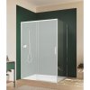 Hüppe Vita Pure Bočná stena s lištou 75 cm, strieborná lesklá/čierne sklo VA0201069322
