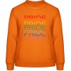 AWDis Sweat Mikina - Dúhový dizajn - Pride, Pride, Pride - Orange Crush - M - Dámske