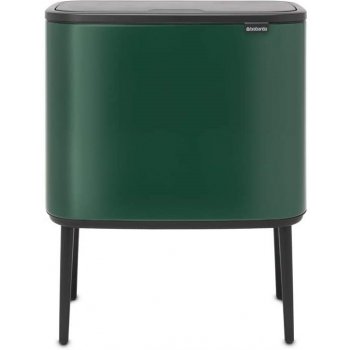 Brabantia Waste Bin Bo Touch Bin Pine Green, 3 x 11 L