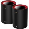 Cudy M3000 2-Pack Dvojpásmový (2,4 ghz/5 ghz) Wi-Fi 6 (802.11ax) Čierna, Červená 1 Vnútorný (M3000(2-Pack))