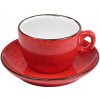 IRIS DOTS červená šálka s podšálkou Veľkosť: 17cl na CAPPUCCINO