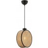 Asir | Luster na lanku DRUM 1xE27/60W/230V hnedá/čierna | AS2593