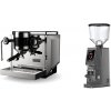 Rocket Espresso Bicocca, chrome + Eureka Atom W 75, grey