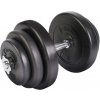 PHYSIONICS jednoručná nakladacia činka 20 kg, železo + plast