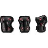 Skate Gear Junior black/red sada chráničů XS