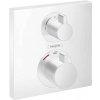 Hansgrohe Ecostat Square - Termostatická batéria pod omietku na 2 spotrebiče, matná biela - 15714700
