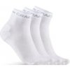 Športové ponožky CRAFT CORE Dry Mid 3-pack Veľkosť: 40-42, Farba: Biela
