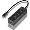 USB Hub Axagon USB-C / 4x USB 3.0, Micro USB (HUE-S2C) čierny