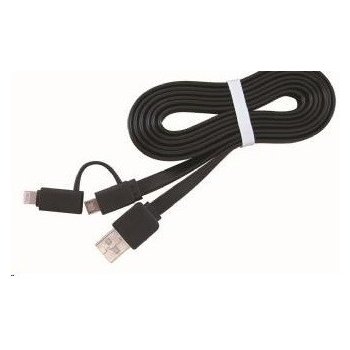 Gembird CC-USB2-AMLM2-1M USB Lightning 8-pin/Micro USB, 1m, černý