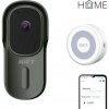 iGET HOME Doorbell DS1 Anthracite + Chime CHS1 White – súprava videozvončeka a reproduktora, FullHD DS1 Anthracite + Chime CHS1 White