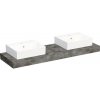 Kompaktná doska pod umývadlo s umývadlom Intedoor TRENTA Compact imitácia bridlice x 120 cm až 160 cm x 50 cm S výrezom