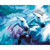 Zuty – Maľovanie Podľa Čísel – Dva Kone V Modrej, 40 × 50 cm, Plátno + Rám 8596530093930