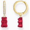 Thomas Sabo x Haribo kusová náušnica Red goldbear CR726-414-10