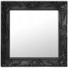 Nástenné zrkadlo VidaXL štvorcové s dreveným rámom, 500 x 500 mm