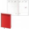 Diár Gommato týždenný A5 14,3x20,5 cm červený 2026