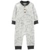 CARTERS CARTER'S Overal bez nožičiek Variant: CARTER'S Overal bez nožičiek Grey Dino chlapec NB/ veľ. 56