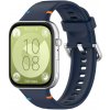 PROTEMIO 111003 WAVY Silikónový remienok pre Huawei Watch Fit 4 / Fit 4 Pro tmavomodrý