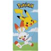 Halantex · Plážová osuška Pokémoni Pikachu a Scorbunny - 100% bavlna - 70 x 140 cm