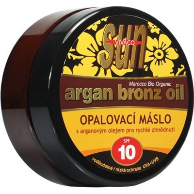 VIVCO Opalovací máslo s BIO arganovým olejem SPF 10 SUN VITAL 200 ml