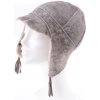 Splus Detská kožušinová čiapka z ovčiny DH4 šedá Vintage Veľkosť: 47 - 50 cm
