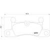 BREMBO Sada brzdových platničiek kotúčovej brzdy P65027